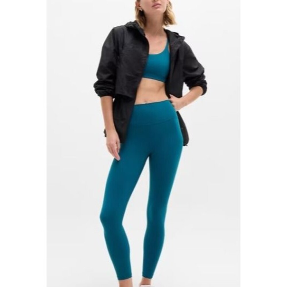 Athleta Coastal Teal Transcend Leggingss 7/8